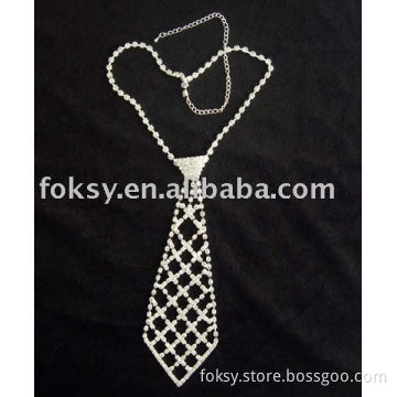 Rhinestones tie